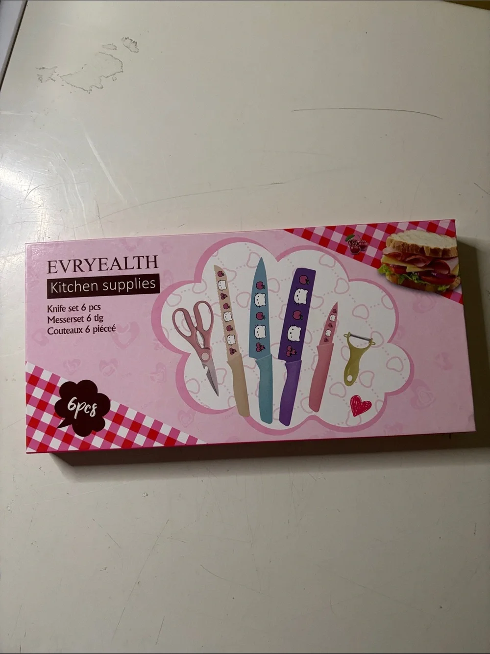 Hello Kitty 6-Piece Kitchen Knife & Tool Set